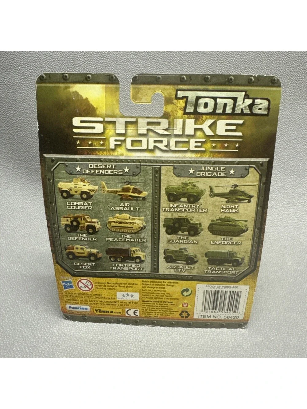 Tonka Strike Force Metal Desert Defenders Air Assault & Fortified Transport 1/64